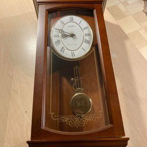 Seth Thomas Westminster Whittington Chime Music Staff Pendulum Wall Clock